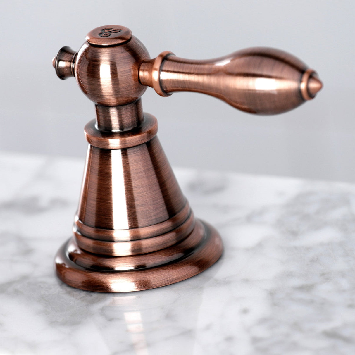 English Classic FSC197ALAC Two-Handle 3-Hole Deck Mount Widespread Bathroom Faucet with Brass Pop-Up, Antique Copper