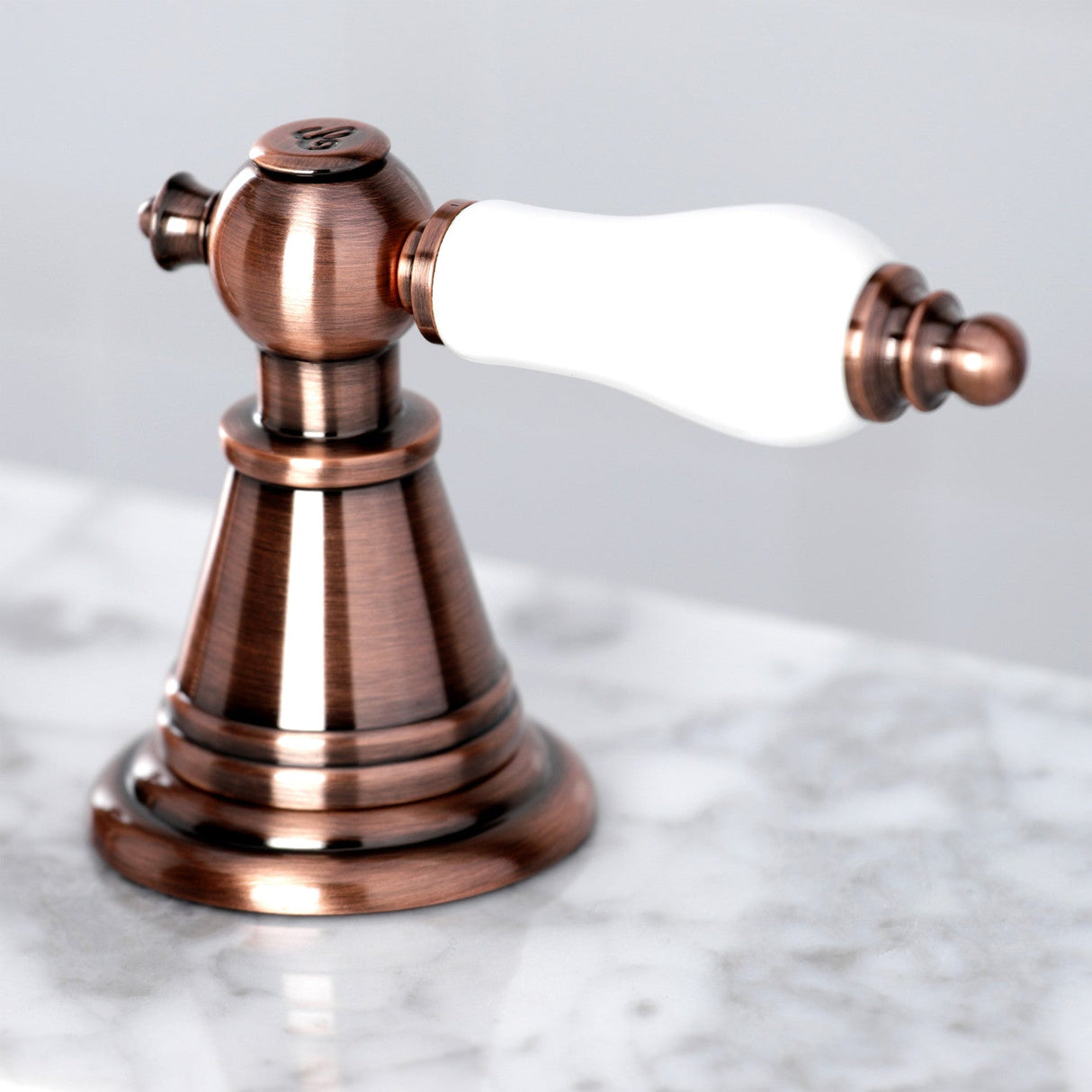 English Classic FSC197PLAC Two-Handle 3-Hole Deck Mount Widespread Bathroom Faucet with Brass Pop-Up, Antique Copper