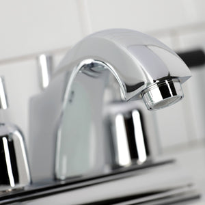 Kaiser FSC4641DKL Two-Handle 3-Hole Deck Mount 4" Centerset Bathroom Faucet with Pop-Up Drain, Polished Chrome
