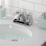 Concord FSC4641DX Two-Handle 3-Hole Deck Mount 4" Centerset Bathroom Faucet with Pop-Up Drain, Polished Chrome
