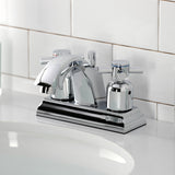 Concord FSC4641DX Two-Handle 3-Hole Deck Mount 4" Centerset Bathroom Faucet with Pop-Up Drain, Polished Chrome
