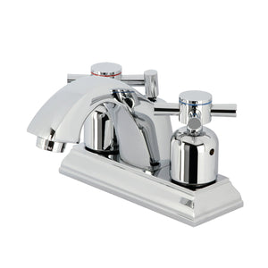 Concord FSC4641DX Two-Handle 3-Hole Deck Mount 4" Centerset Bathroom Faucet with Pop-Up Drain, Polished Chrome