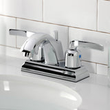 Centurion FSC4641EFL Two-Handle 3-Hole Deck Mount 4" Centerset Bathroom Faucet with Pop-Up Drain, Polished Chrome