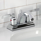 Centurion FSC4641EFL Two-Handle 3-Hole Deck Mount 4" Centerset Bathroom Faucet with Pop-Up Drain, Polished Chrome