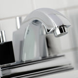Meridian FSC4641NQL Two-Handle 3-Hole Deck Mount 4" Centerset Bathroom Faucet with Pop-Up Drain, Polished Chrome