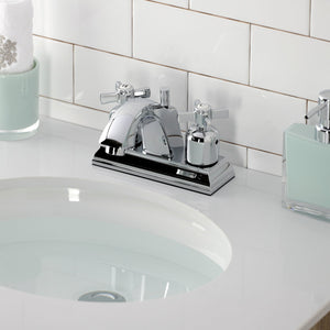 Millennium FSC4641ZX Two-Handle 3-Hole Deck Mount 4" Centerset Bathroom Faucet with Pop-Up Drain, Polished Chrome