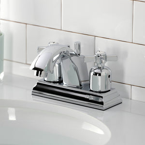 Millennium FSC4641ZX Two-Handle 3-Hole Deck Mount 4" Centerset Bathroom Faucet with Pop-Up Drain, Polished Chrome