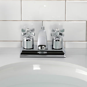 Millennium FSC4641ZX Two-Handle 3-Hole Deck Mount 4" Centerset Bathroom Faucet with Pop-Up Drain, Polished Chrome