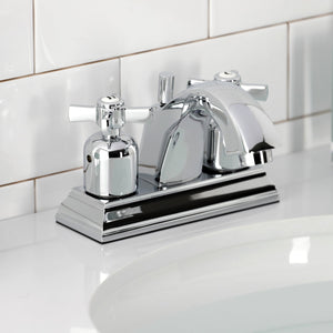 Millennium FSC4641ZX Two-Handle 3-Hole Deck Mount 4" Centerset Bathroom Faucet with Pop-Up Drain, Polished Chrome