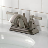 Concord FSC4648DL Two-Handle 3-Hole Deck Mount 4" Centerset Bathroom Faucet with Pop-Up Drain, Brushed Nickel