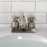 Concord FSC4648DX Two-Handle 3-Hole Deck Mount 4" Centerset Bathroom Faucet with Pop-Up Drain, Brushed Nickel