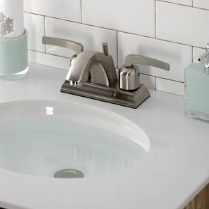 Centurion FSC4648EFL Two-Handle 3-Hole Deck Mount 4" Centerset Bathroom Faucet with Pop-Up Drain, Brushed Nickel