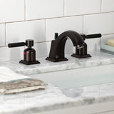 Kaiser FSC4685DKL Two-Handle 3-Hole Deck Mount Widespread Bathroom Faucet with Pop-Up Drain, Oil Rubbed Bronze