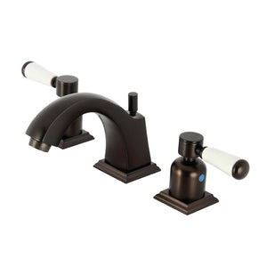 Paris FSC4685DPL Two-Handle 3-Hole Deck Mount Widespread Bathroom Faucet with Pop-Up Drain, Oil Rubbed Bronze