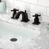 Concord FSC4685DX Two-Handle 3-Hole Deck Mount Widespread Bathroom Faucet with Pop-Up Drain, Oil Rubbed Bronze
