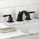 Centurion FSC4685EFL Two-Handle 3-Hole Deck Mount Widespread Bathroom Faucet with Pop-Up Drain, Oil Rubbed Bronze