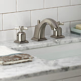 Millennium FSC4688ZX Two-Handle 3-Hole Deck Mount Widespread Bathroom Faucet with Pop-Up Drain, Brushed Nickel