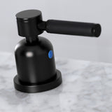 Kaiser FSC8920DKL Two-Handle 3-Hole Deck Mount Widespread Bathroom Faucet with Pop-Up Drain, Matte Black