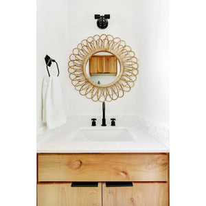 Concord FSC8920DX Two-Handle 3-Hole Deck Mount Widespread Bathroom Faucet with Pop-Up Drain, Matte Black