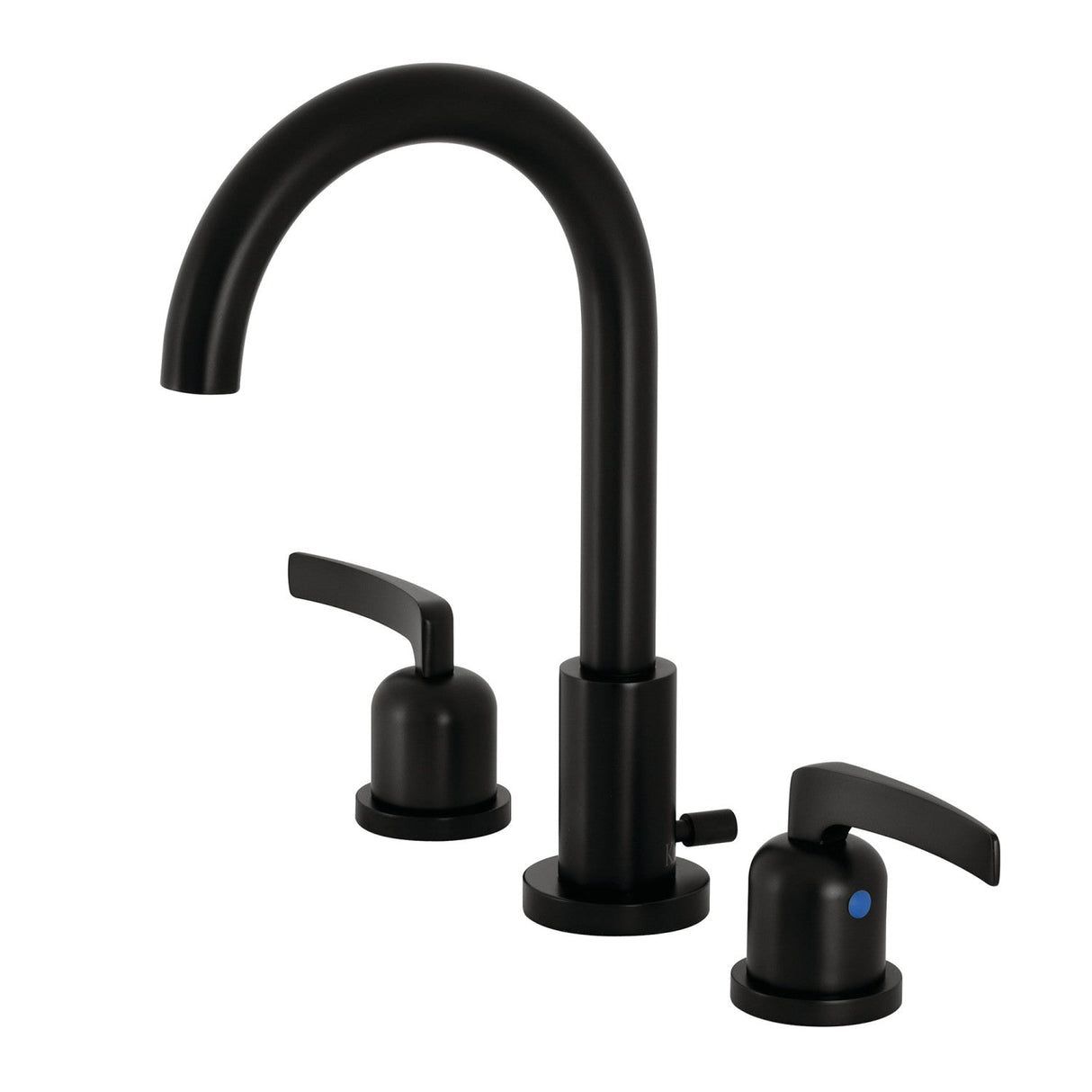 Centurion FSC8920EFL Two-Handle 3-Hole Deck Mount Widespread Bathroom Faucet with Pop-Up Drain, Matte Black