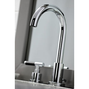 Kaiser FSC8921CKL Two-Handle 3-Hole Deck Mount Widespread Bathroom Faucet with Pop-Up Drain, Polished Chrome