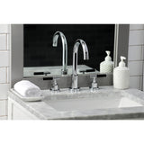 Kaiser FSC8921CKL Two-Handle 3-Hole Deck Mount Widespread Bathroom Faucet with Pop-Up Drain, Polished Chrome