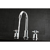Concord FSC8921DX Two-Handle 3-Hole Deck Mount Widespread Bathroom Faucet with Pop-Up Drain, Polished Chrome