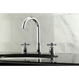 Concord FSC8921DX Two-Handle 3-Hole Deck Mount Widespread Bathroom Faucet with Pop-Up Drain, Polished Chrome