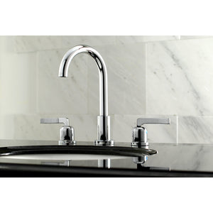 Centurion FSC8921EFL Two-Handle 3-Hole Deck Mount Widespread Bathroom Faucet with Pop-Up Drain, Polished Chrome