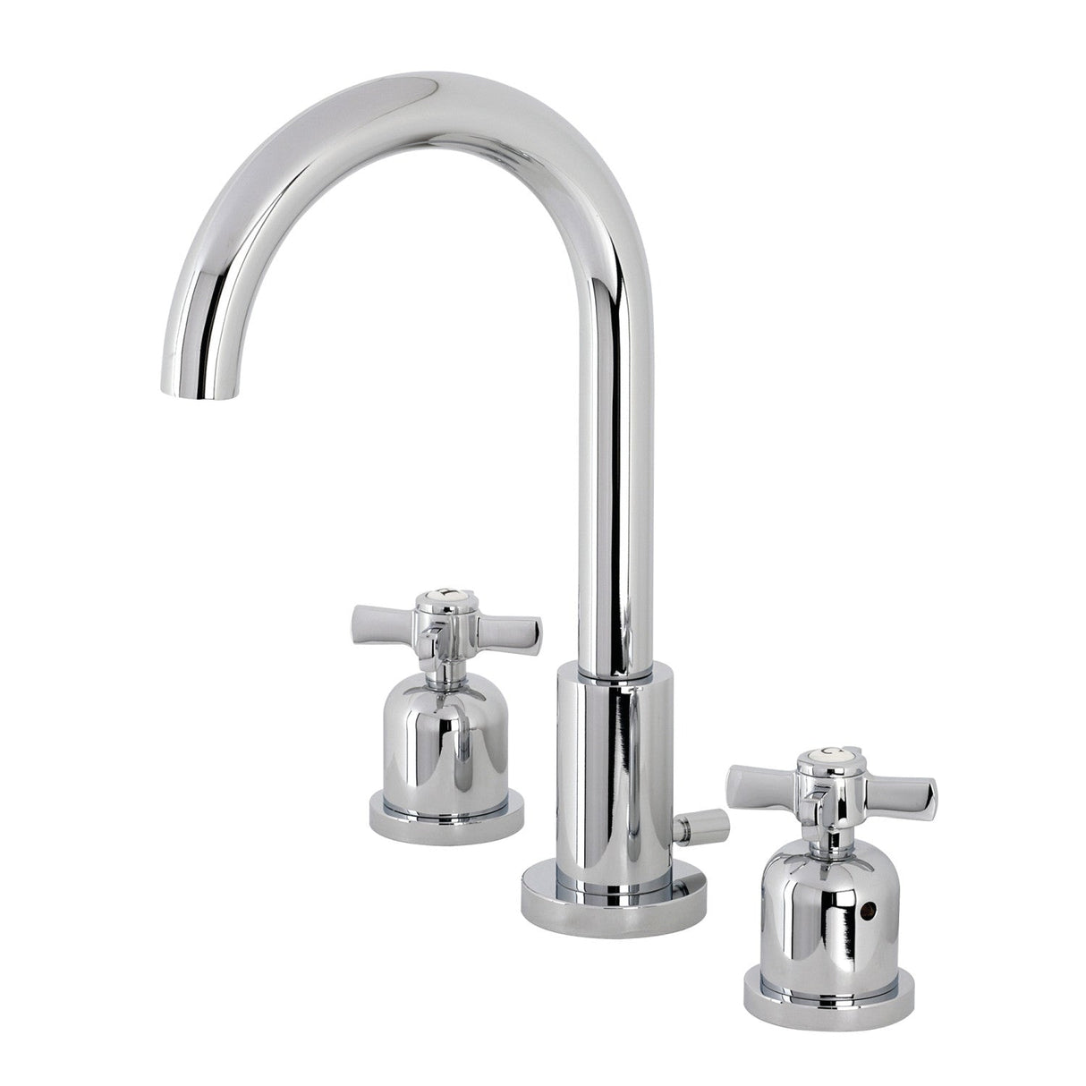 Millennium FSC8921ZX Two-Handle 3-Hole Deck Mount Widespread Bathroom Faucet with Pop-Up Drain, Polished Chrome