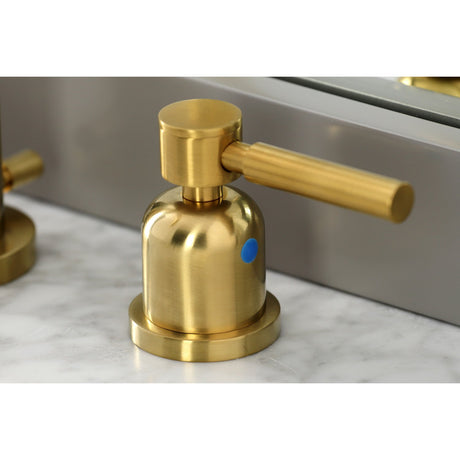 Concord FSC8923DL Two-Handle 3-Hole Deck Mount Widespread Bathroom Faucet with Pop-Up Drain, Brushed Brass