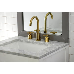 Concord FSC8923DX Two-Handle 3-Hole Deck Mount Widespread Bathroom Faucet with Pop-Up Drain, Brushed Brass