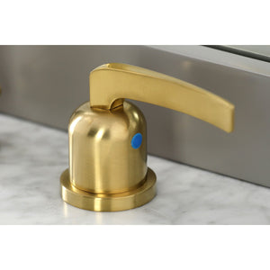 Centurion FSC8923EFL Two-Handle 3-Hole Deck Mount Widespread Bathroom Faucet with Pop-Up Drain, Brushed Brass