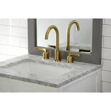 Centurion FSC8923EFL Two-Handle 3-Hole Deck Mount Widespread Bathroom Faucet with Pop-Up Drain, Brushed Brass