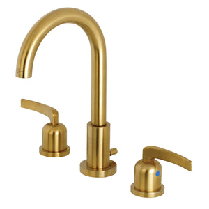 Centurion FSC8923EFL Two-Handle 3-Hole Deck Mount Widespread Bathroom Faucet with Pop-Up Drain, Brushed Brass