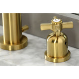 Millennium FSC8923ZX Two-Handle 3-Hole Deck Mount Widespread Bathroom Faucet with Pop-Up Drain, Brushed Brass