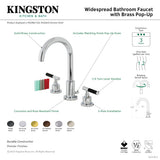 Kaiser FSC8925CKL Two-Handle 3-Hole Deck Mount Widespread Bathroom Faucet with Pop-Up Drain, Oil Rubbed Bronze