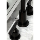 Kaiser FSC8925CKL Two-Handle 3-Hole Deck Mount Widespread Bathroom Faucet with Pop-Up Drain, Oil Rubbed Bronze