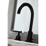 Kaiser FSC8925CKL Two-Handle 3-Hole Deck Mount Widespread Bathroom Faucet with Pop-Up Drain, Oil Rubbed Bronze