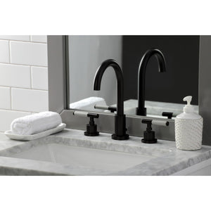 Kaiser FSC8925CKL Two-Handle 3-Hole Deck Mount Widespread Bathroom Faucet with Pop-Up Drain, Oil Rubbed Bronze