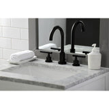 Kaiser FSC8925CKL Two-Handle 3-Hole Deck Mount Widespread Bathroom Faucet with Pop-Up Drain, Oil Rubbed Bronze