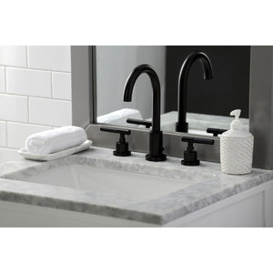 Kaiser FSC8925CKL Two-Handle 3-Hole Deck Mount Widespread Bathroom Faucet with Pop-Up Drain, Oil Rubbed Bronze