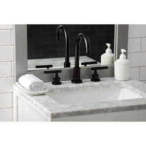 Kaiser FSC8925CKL Two-Handle 3-Hole Deck Mount Widespread Bathroom Faucet with Pop-Up Drain, Oil Rubbed Bronze
