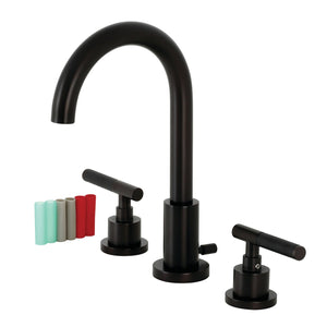 Kaiser FSC8925CKL Two-Handle 3-Hole Deck Mount Widespread Bathroom Faucet with Pop-Up Drain, Oil Rubbed Bronze