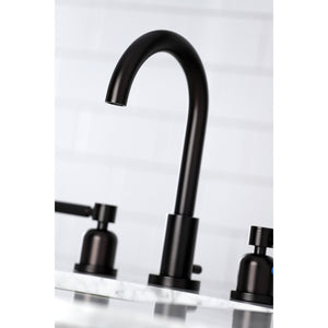 Kaiser FSC8925DKL Two-Handle 3-Hole Deck Mount Widespread Bathroom Faucet with Pop-Up Drain, Oil Rubbed Bronze