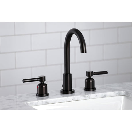 Concord FSC8925DL Two-Handle 3-Hole Deck Mount Widespread Bathroom Faucet with Pop-Up Drain, Oil Rubbed Bronze