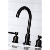 Concord FSC8925DL Two-Handle 3-Hole Deck Mount Widespread Bathroom Faucet with Pop-Up Drain, Oil Rubbed Bronze