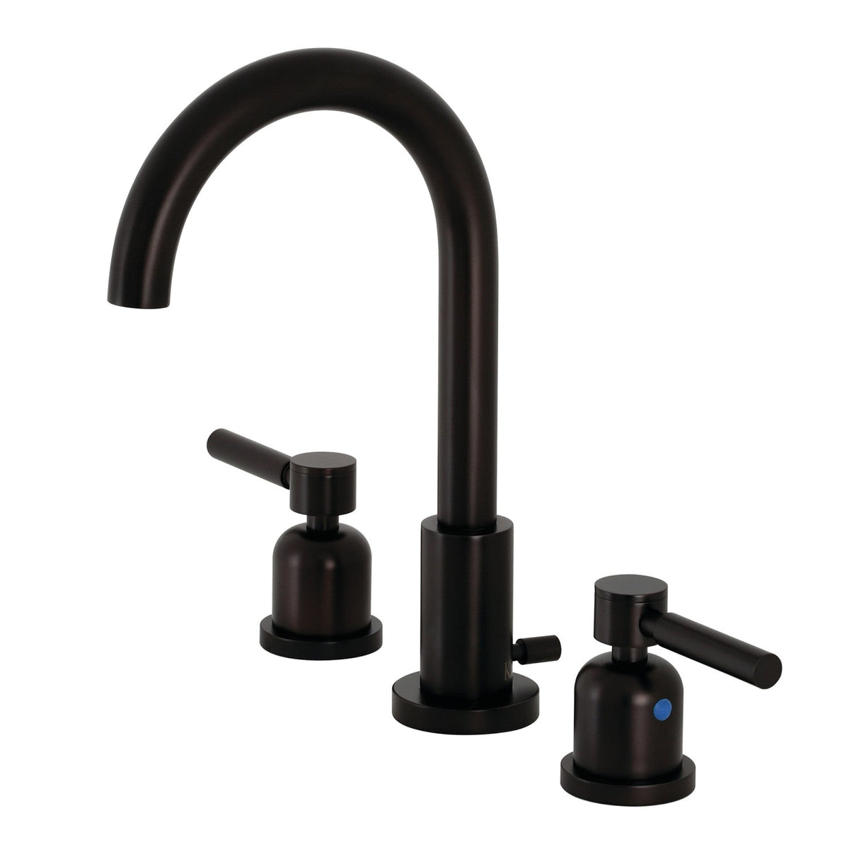 Concord FSC8925DL Two-Handle 3-Hole Deck Mount Widespread Bathroom Faucet with Pop-Up Drain, Oil Rubbed Bronze