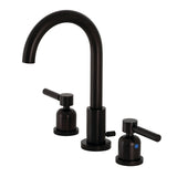 Concord FSC8925DL Two-Handle 3-Hole Deck Mount Widespread Bathroom Faucet with Pop-Up Drain, Oil Rubbed Bronze