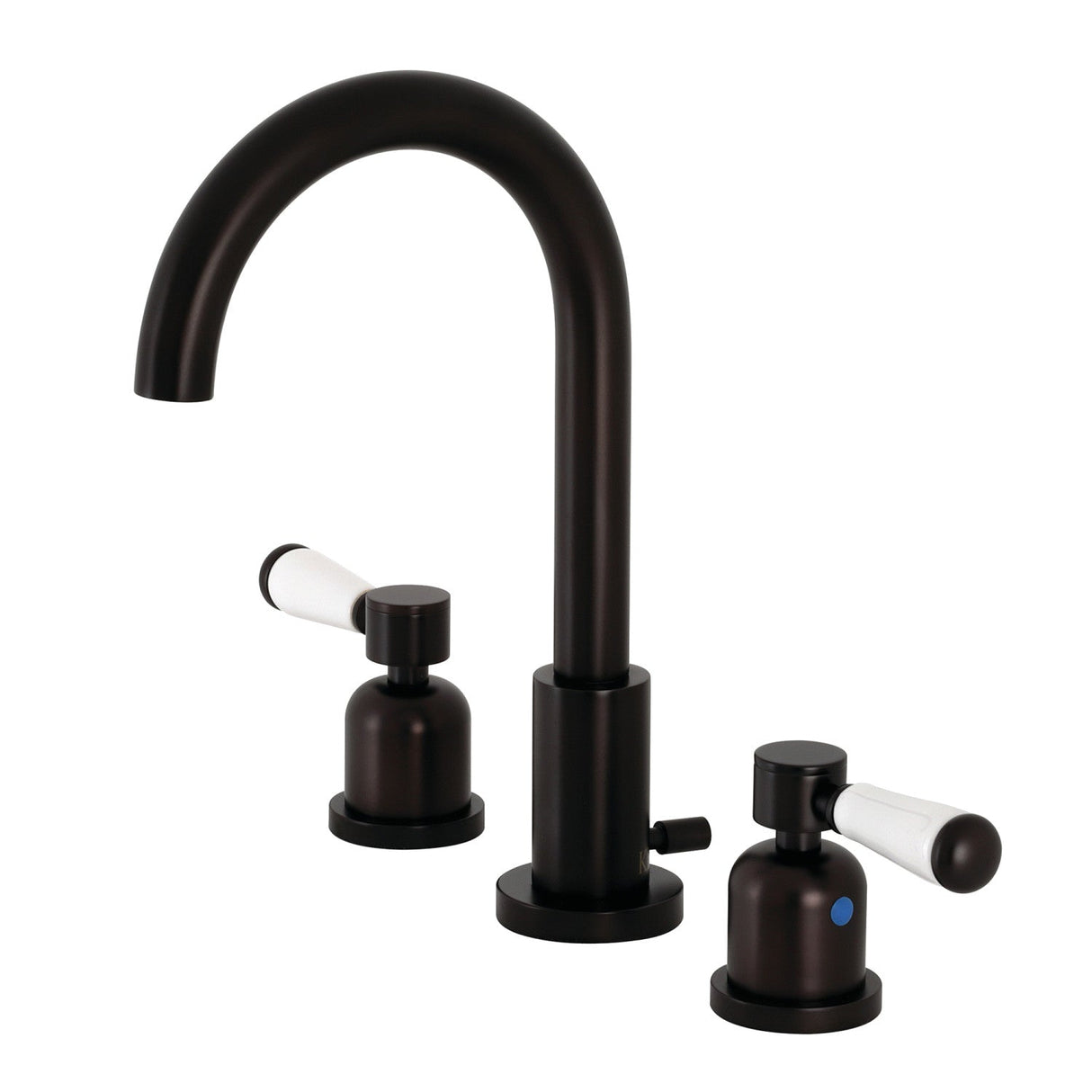 Paris FSC8925DPL Two-Handle 3-Hole Deck Mount Widespread Bathroom Faucet with Pop-Up Drain, Oil Rubbed Bronze